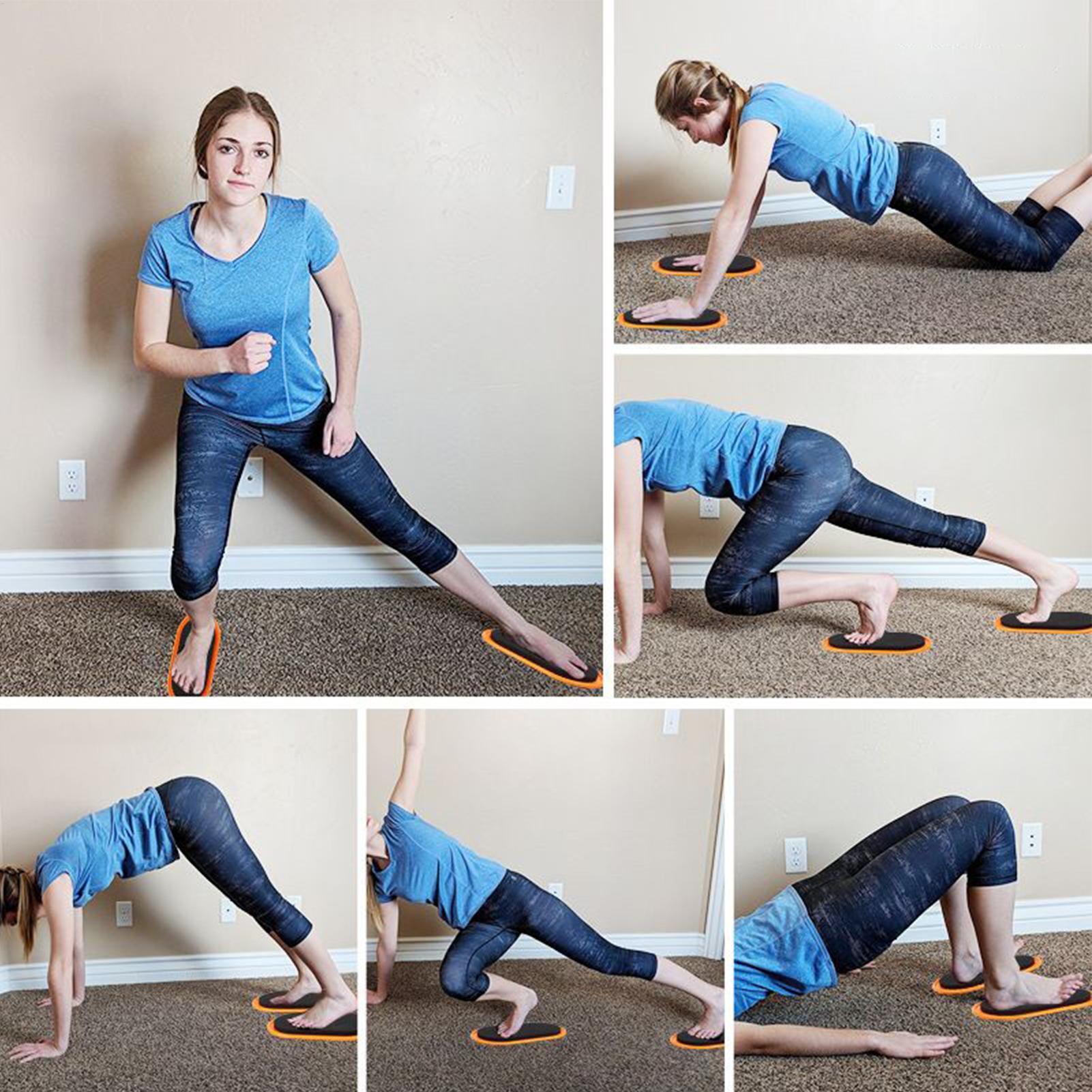 Home Gym Exercise - Workout Sliders Disc Oval Shape Workout