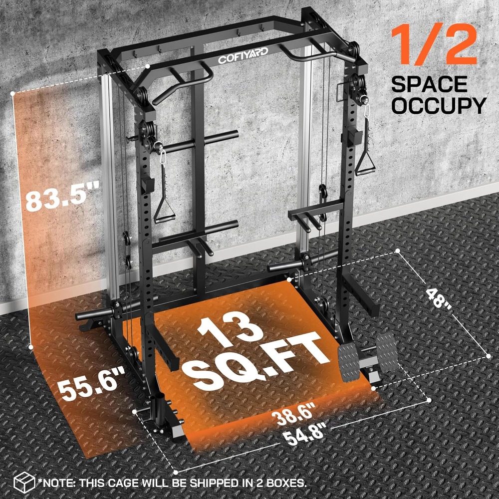 Pulley Home Gym - Multi Function Squat Power Cage Rack