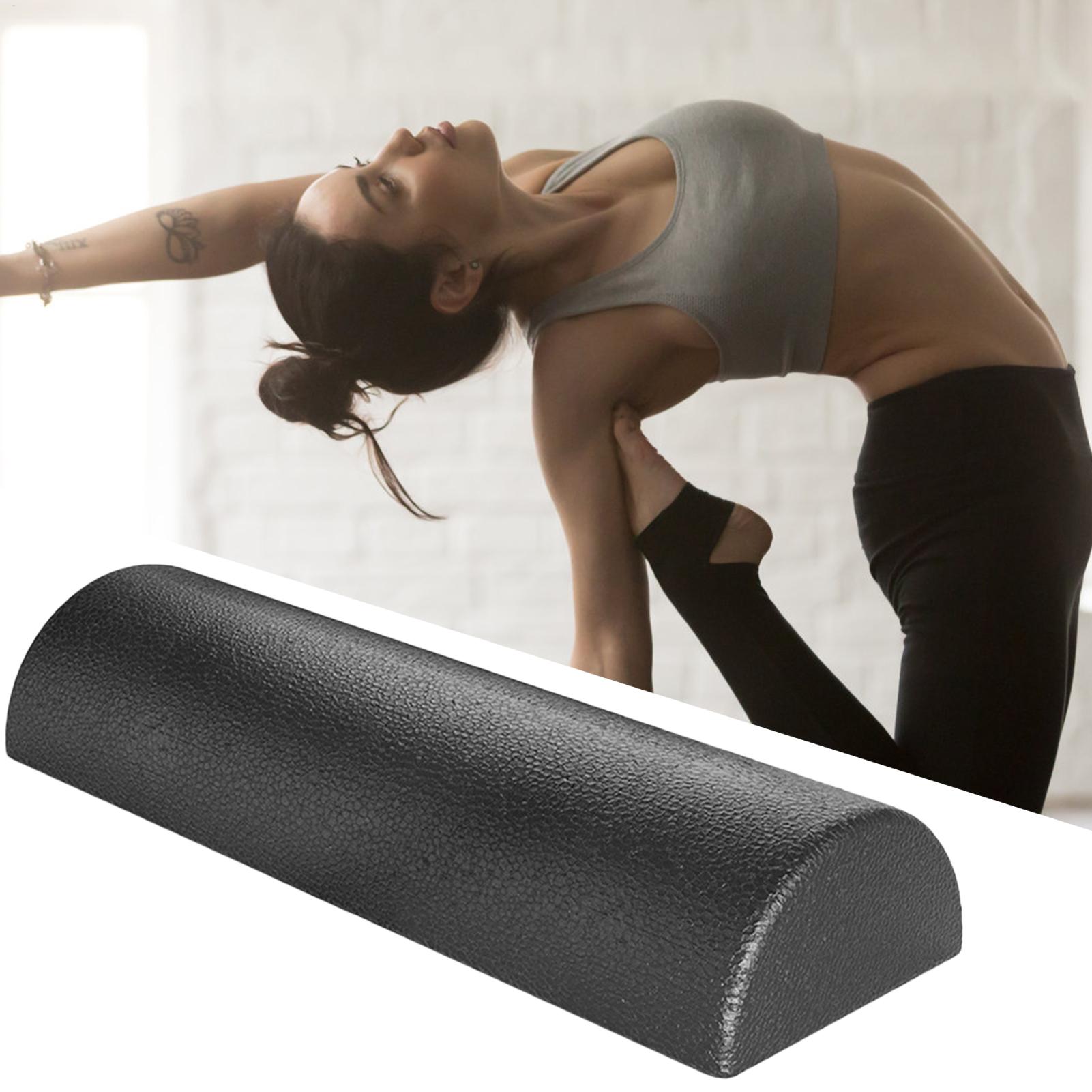 Home Gym Yoga Studio - 30/45cm High Density Half Foam Roller,