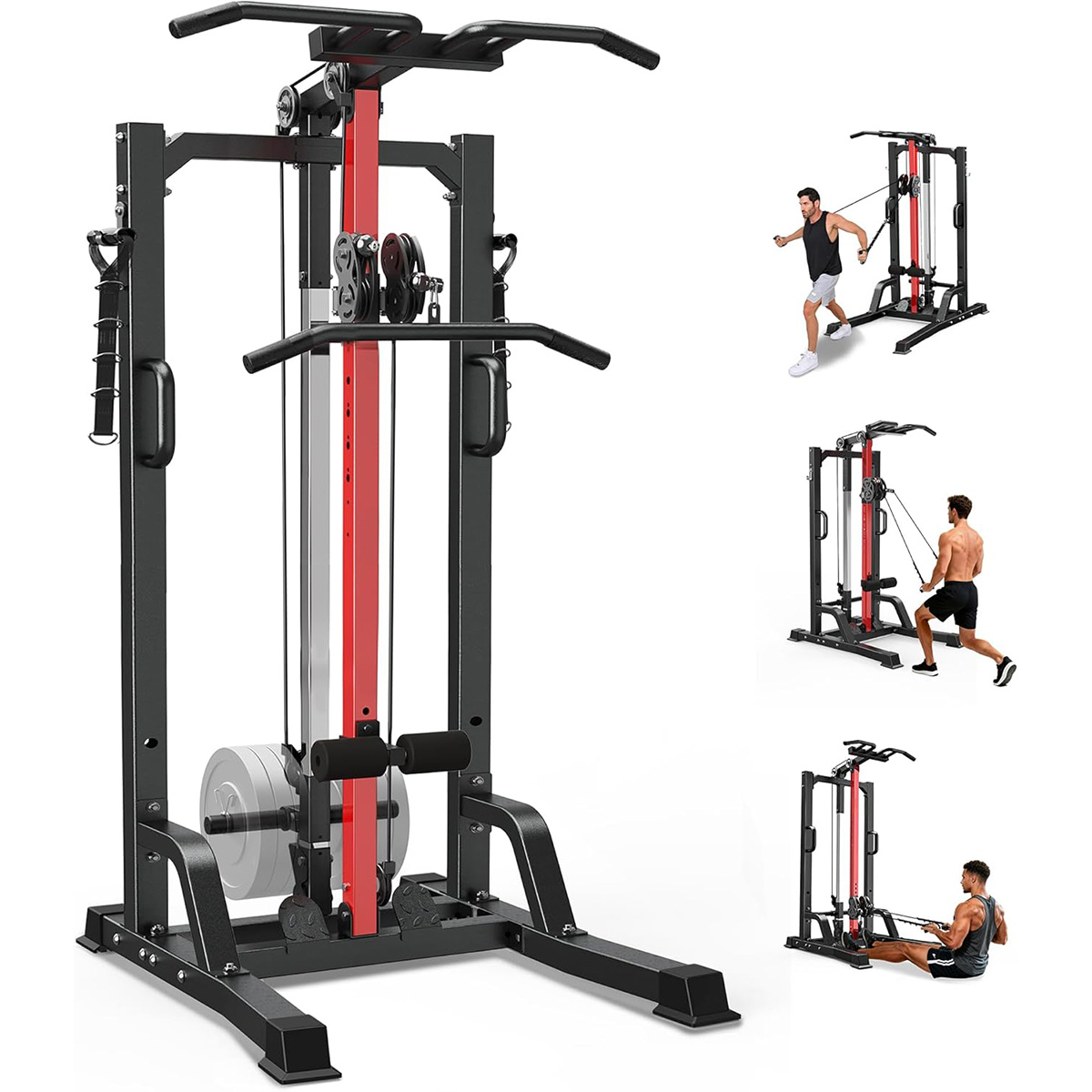 Pulley Home Gym - Pooboo Home Gym Machine - High/Low