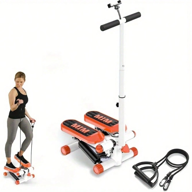 Home Gym Workout Equipment - Mini Stair Stepper With Resistance Bands