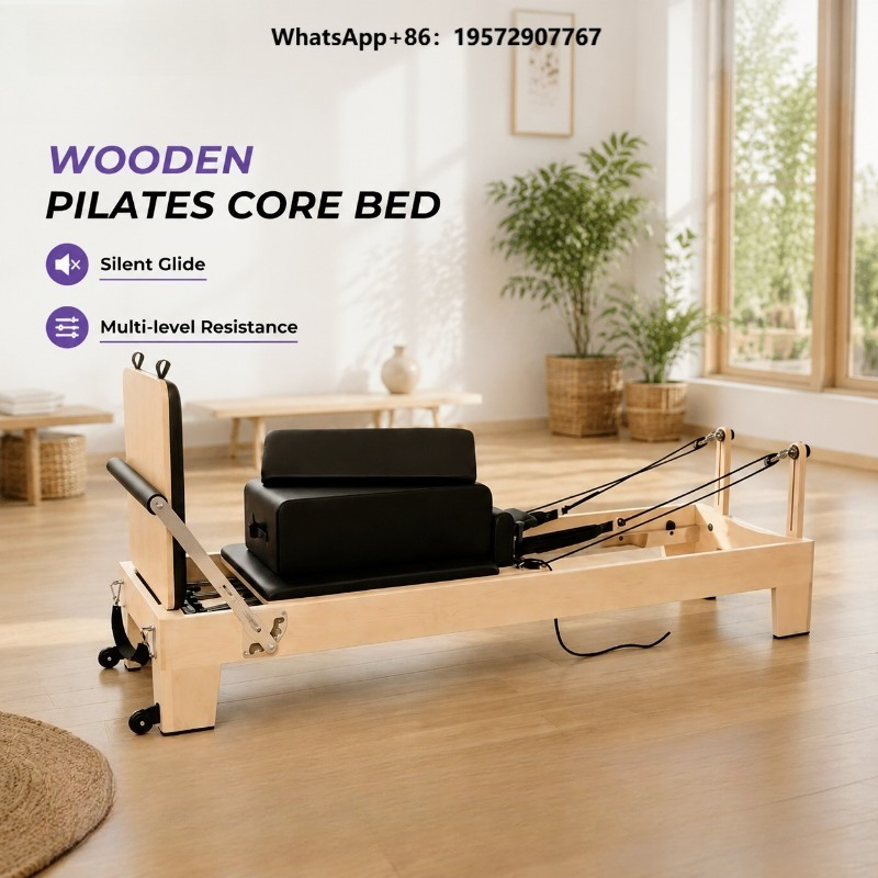 Home Gym Yoga Studio - Commercial White Maple Pilates Reformer Professional