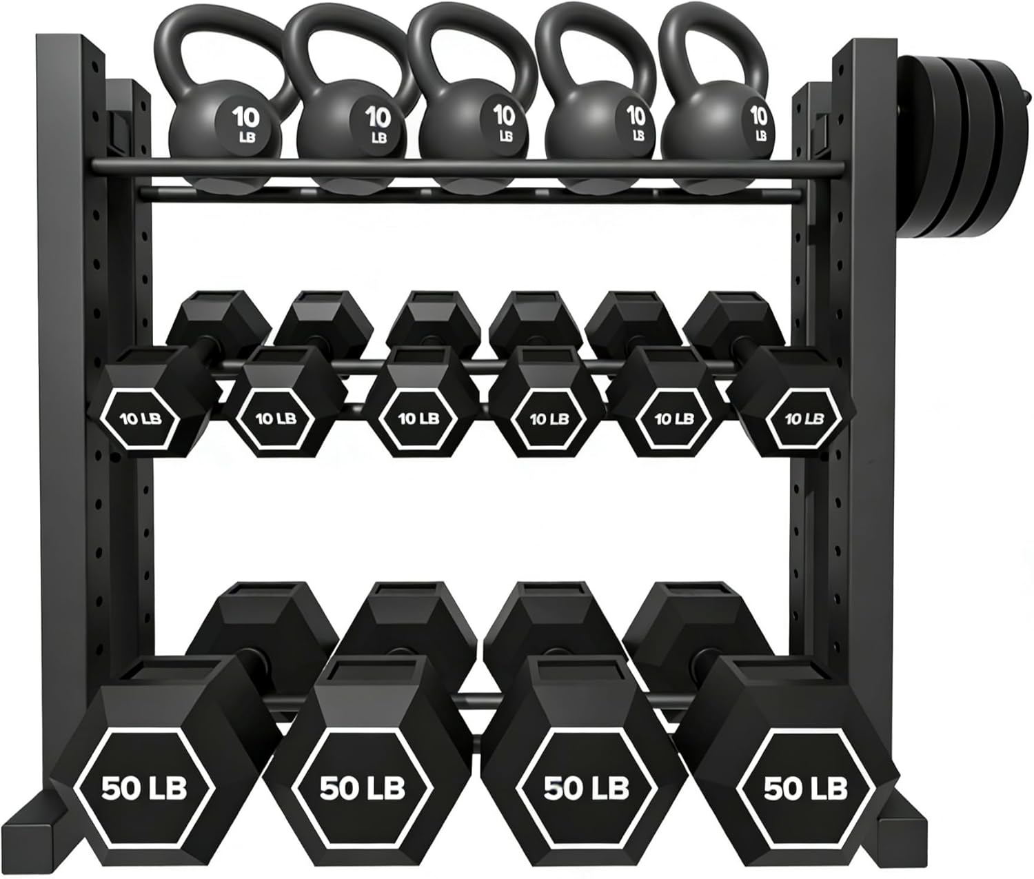 Home Gym Dumbbells - Home Gym Use, Steel Material, Silver