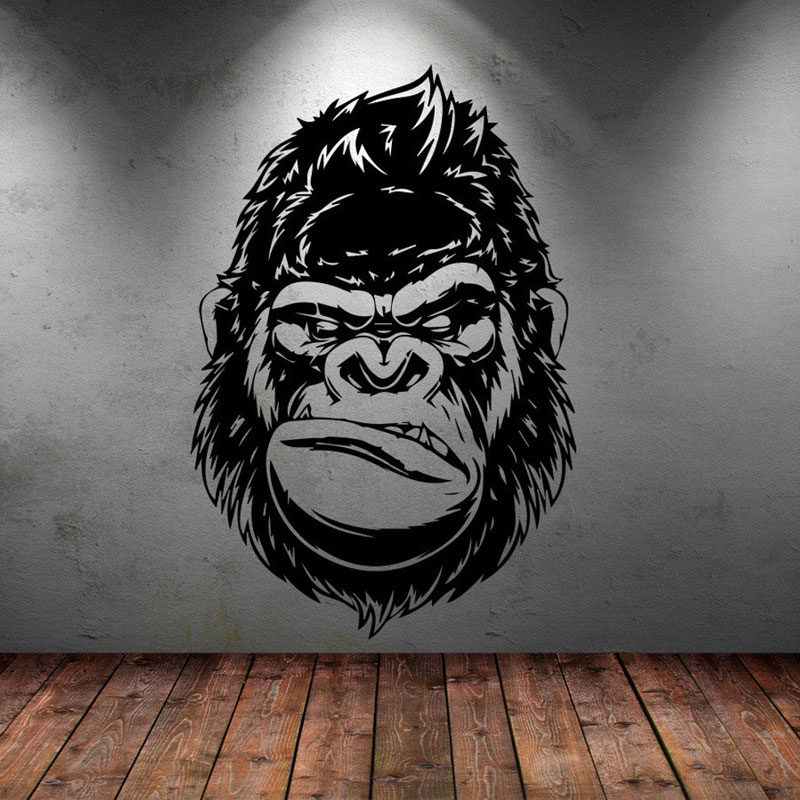 Home Gym Interior Design - The Head of A Formidable Gorilla