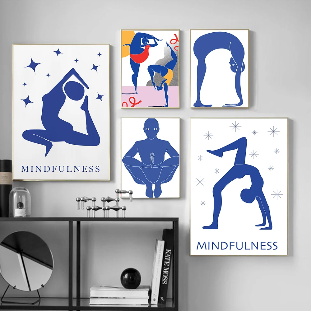 Home Gym Room - Home Exercise Gym Yoga Pose Abstract