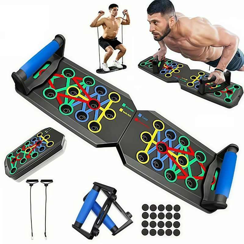 Home Gym Simple - Foldable Push Up Board with Resistance