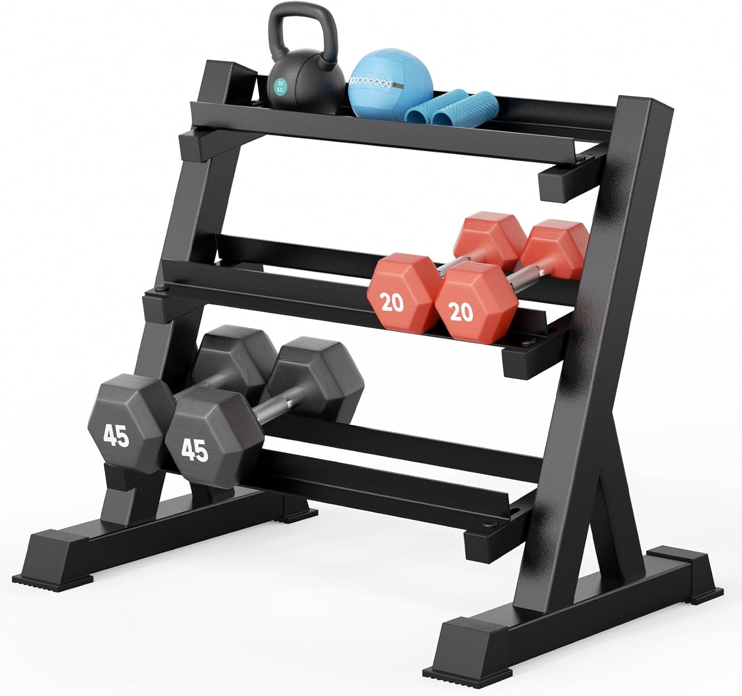 Home Gym Dumbbells - Home Gym Dumbbell Rack, 3 &
