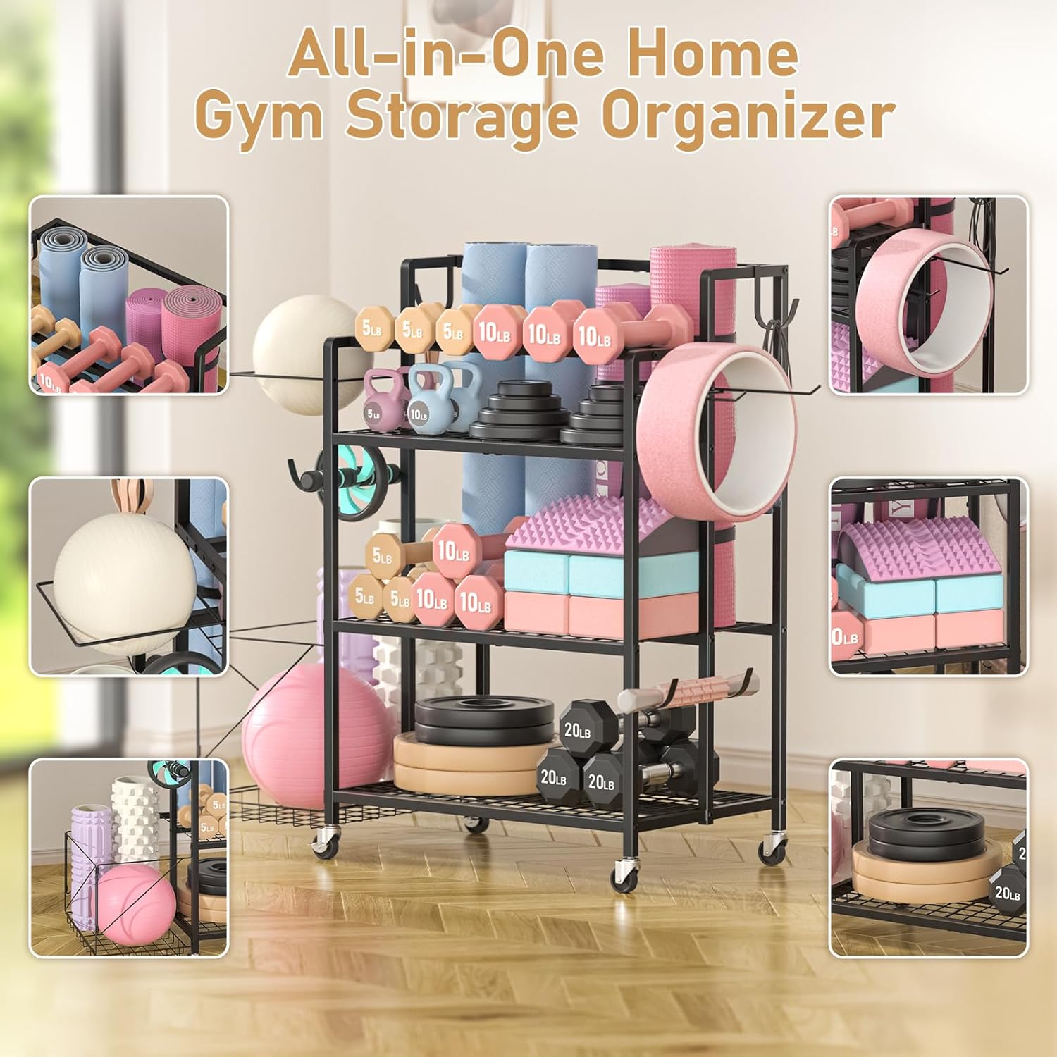 Home Gym Storage, No Material  - огляд і ціна Home Gym Dumbbells