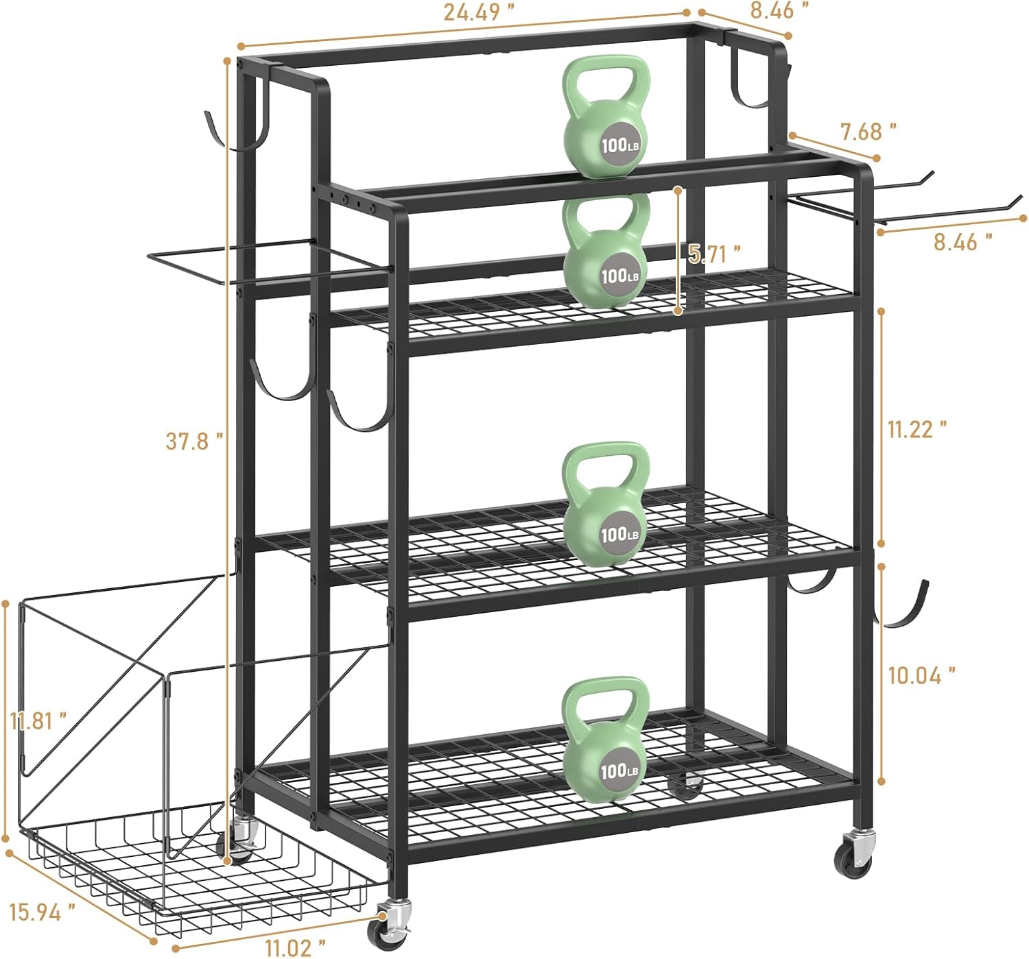 Home Gym Storage, No Material  - огляд і ціна Home Gym Dumbbells