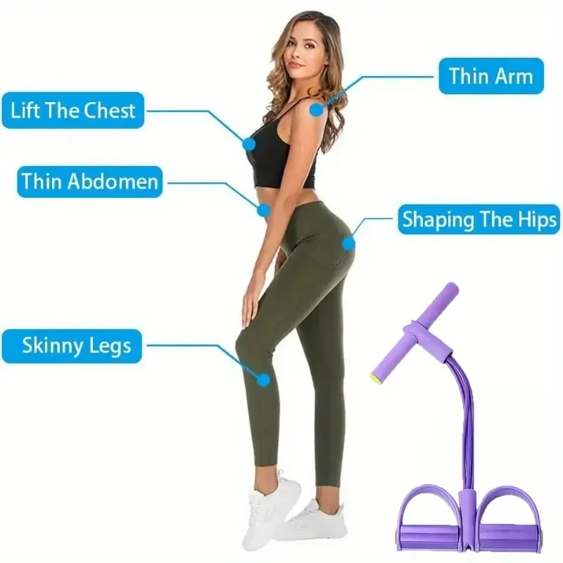 4 Resistance Elastic Pull Rope - огляд і ціна Home Gym Used