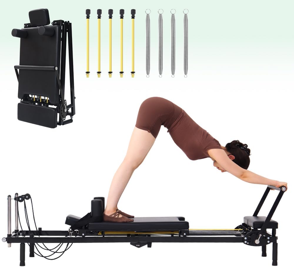 Foldable Pilates Reformer Mach - огляд і ціна Home Gym Designs