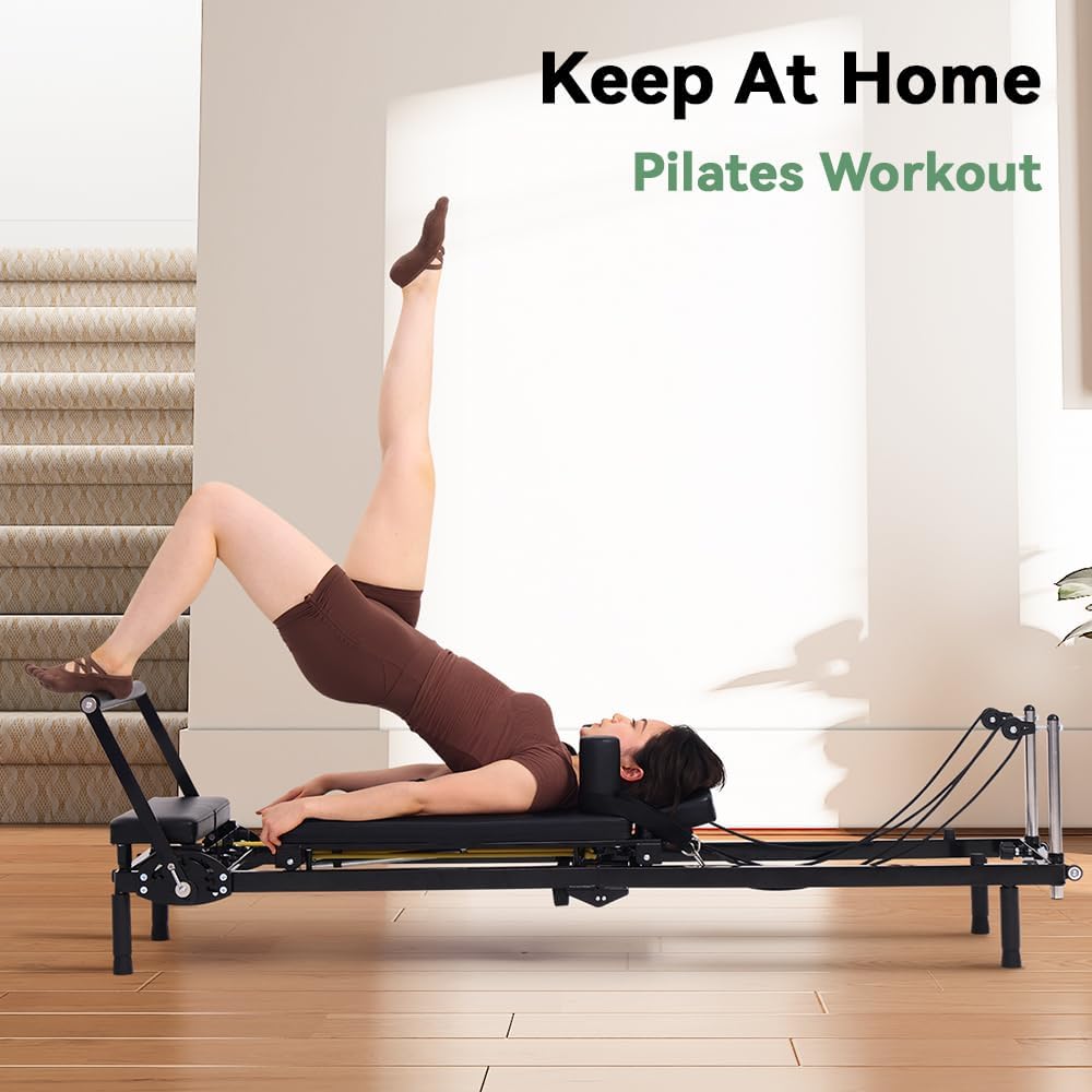 Foldable Pilates Reformer Mach - огляд і ціна Home Gym Designs