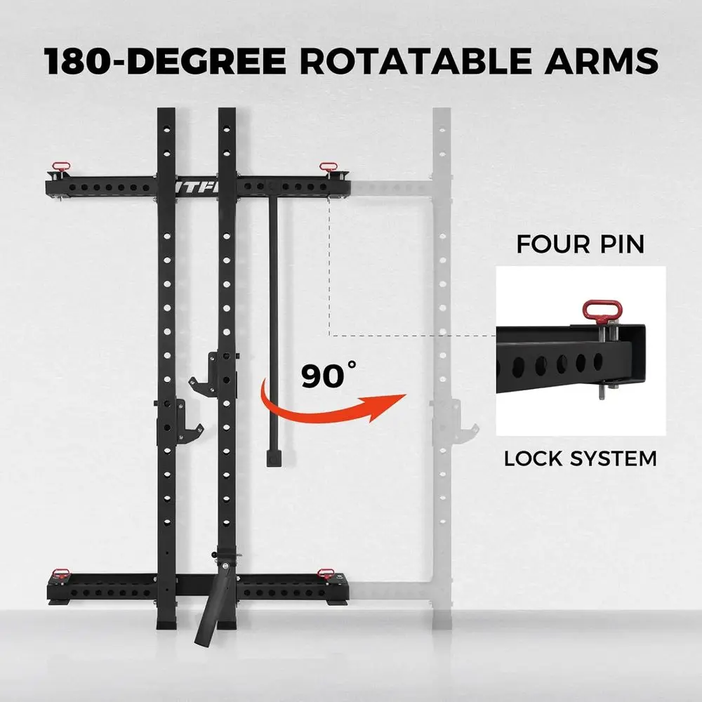 Compact Wall-Mounted Squat Rac - огляд і ціна Home Gym Designs