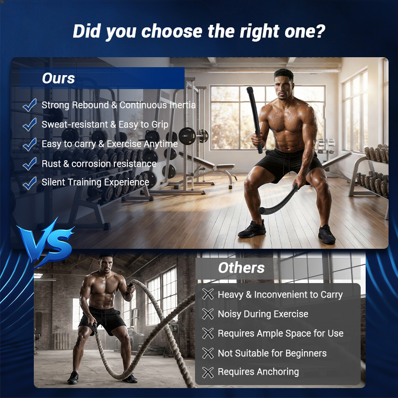 UMAY Ropeless Battle Rope, Low - огляд і ціна Home Gym Workout Equipment