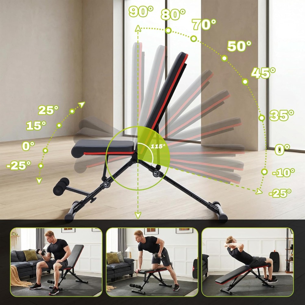 Adjustable Weight Bench for Fu - огляд і ціна Home Gym Dumbbells