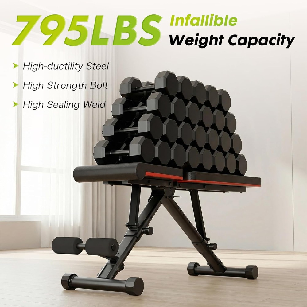 Adjustable Weight Bench for Fu - огляд і ціна Home Gym Dumbbells