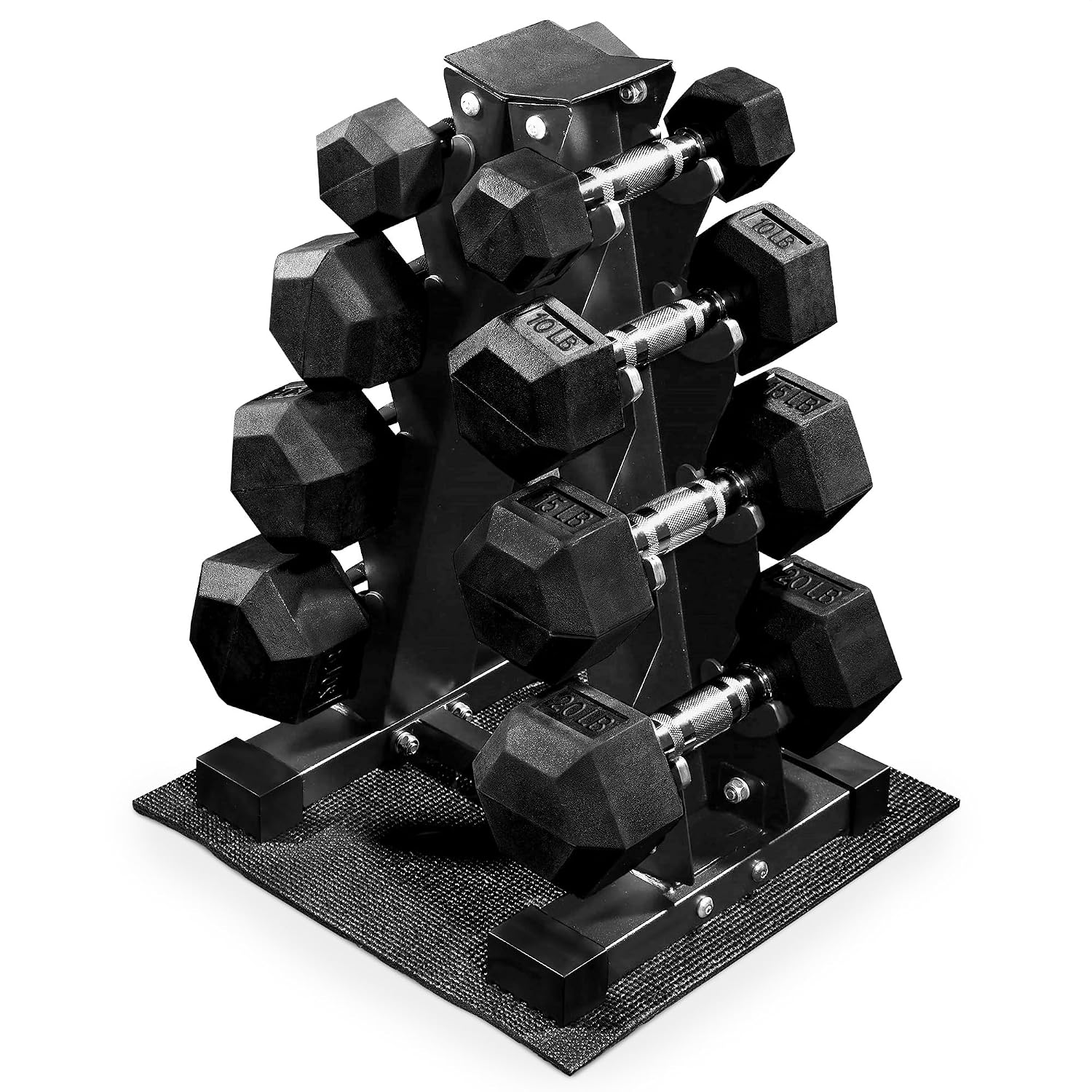 Rubber Coated Hex Dumbbell Wei - огляд і ціна Home Gym Options