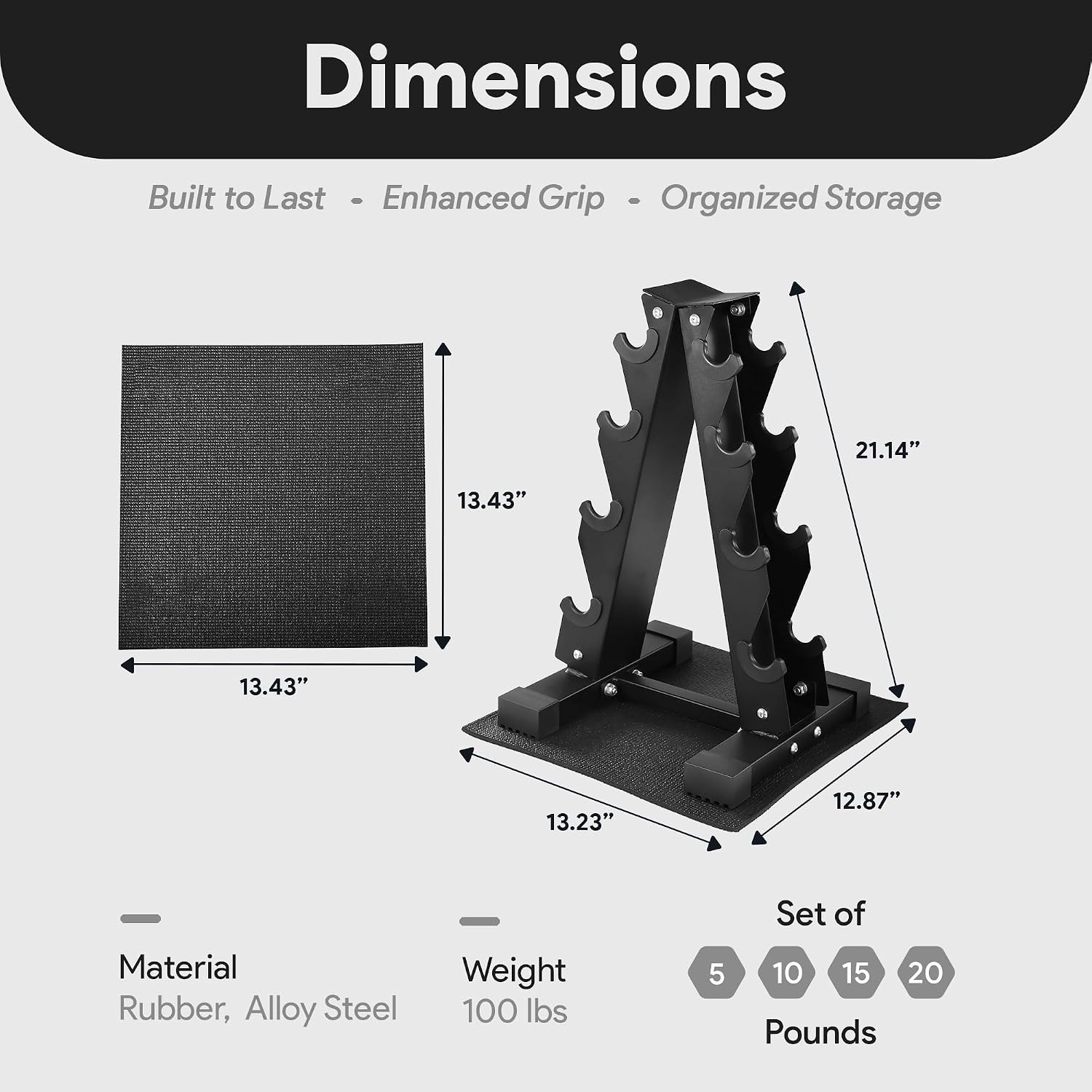 Rubber Coated Hex Dumbbell Wei - огляд і ціна Home Gym Options