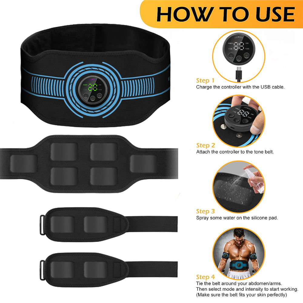 USB Rechargeable Abdominal Mus - огляд і ціна Home Gym Options