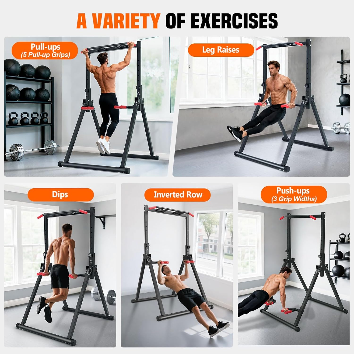 Foldable Power Tower Dip Stati - огляд і ціна Home Gym Workout Equipment