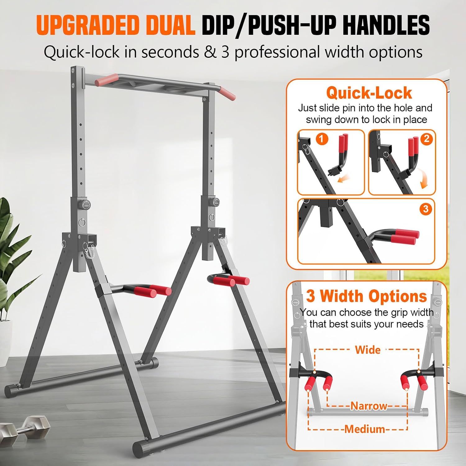 Foldable Power Tower Dip Stati - огляд і ціна Home Gym Workout Equipment