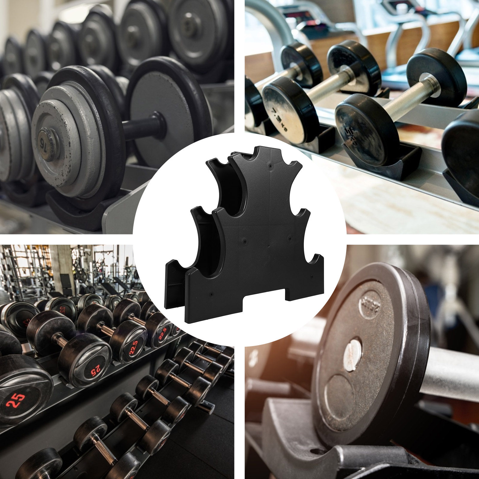 3-Tier Dumbbell Rack Sturdy PP - огляд і ціна Home Gym Designs