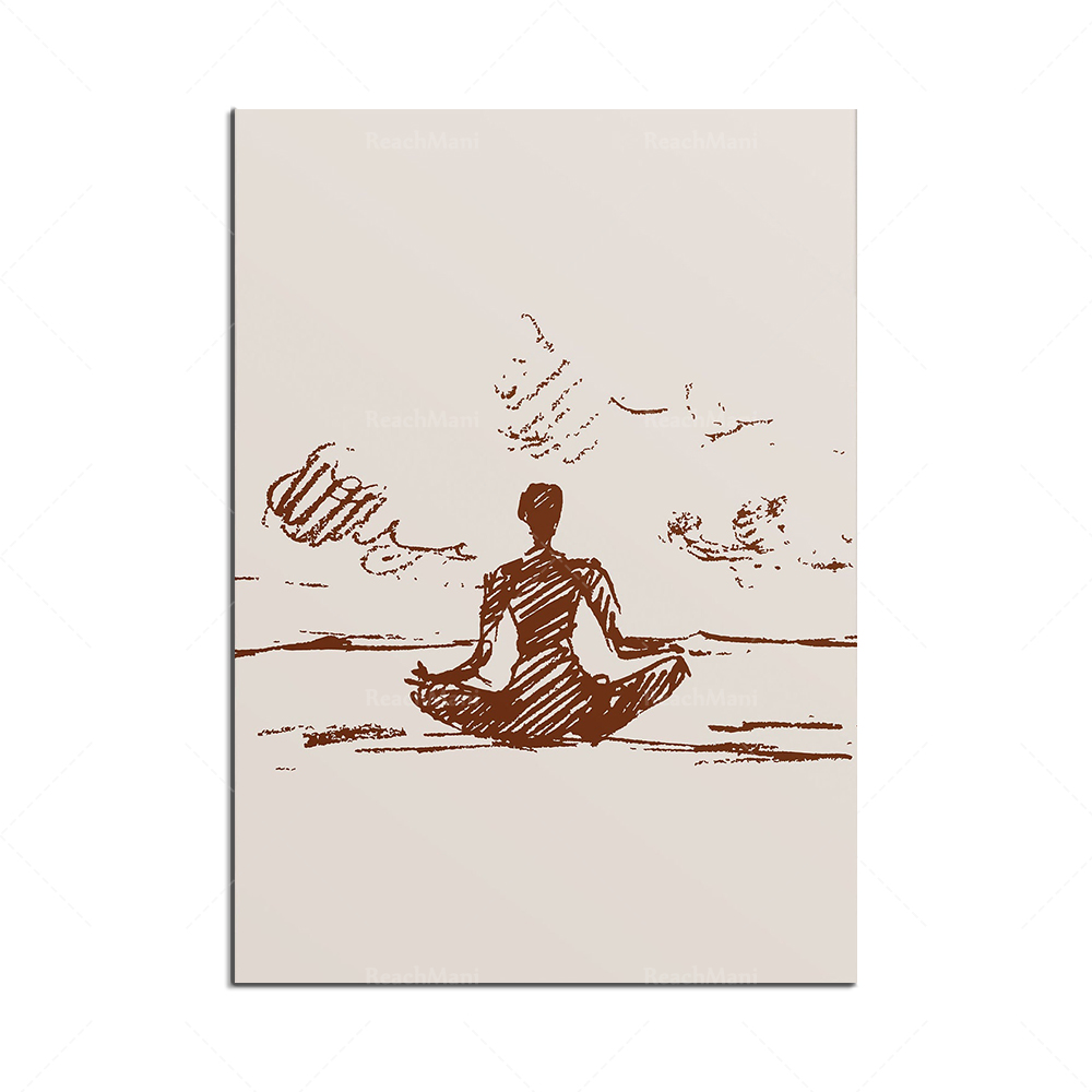 yoga print, yoga print wall ar - огляд і ціна Home Gym Yoga Studio