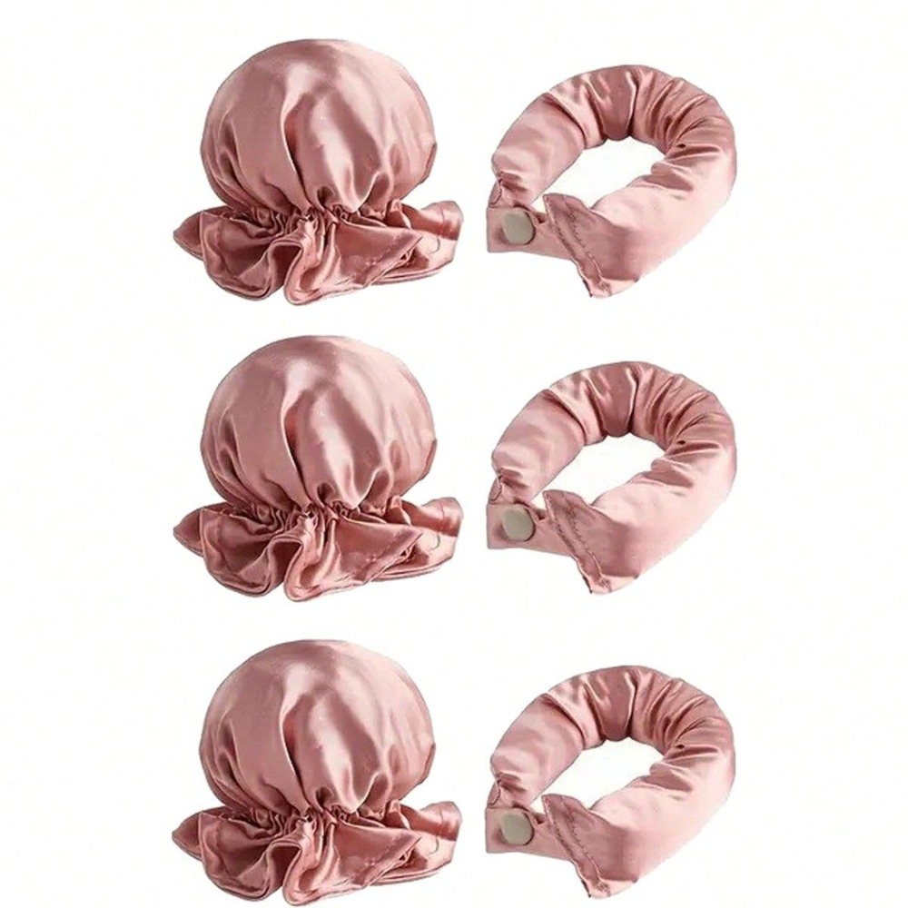 2/4/6Pcs Satin Heatless Curlin - огляд і ціна Preacher Curl Pad
