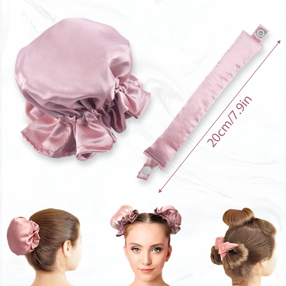2/4/6Pcs Satin Heatless Curlin - огляд і ціна Preacher Curl Pad