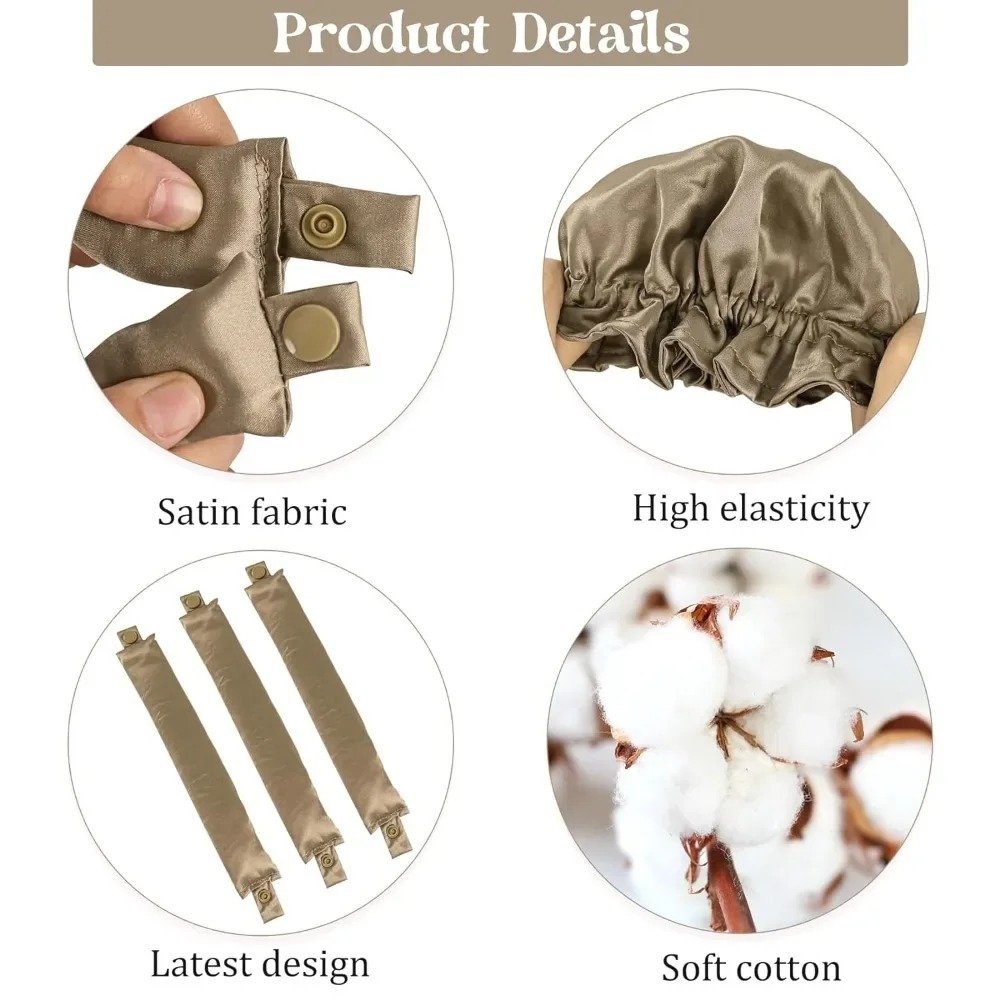 2/4/6Pcs Satin Heatless Curlin - огляд і ціна Preacher Curl Pad