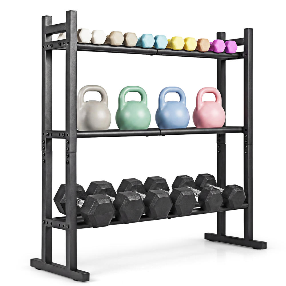 Heavy Duty 3-Tier Dumbbell Rac - огляд і ціна Home Gym Dumbbells