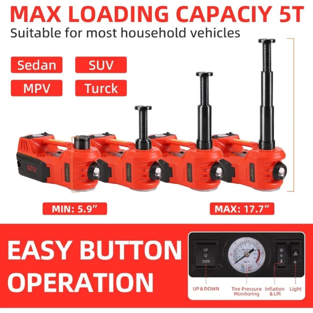 Electric Car Jacks 5Ton 12V Hy - огляд і ціна Deadlift Jack Barbell