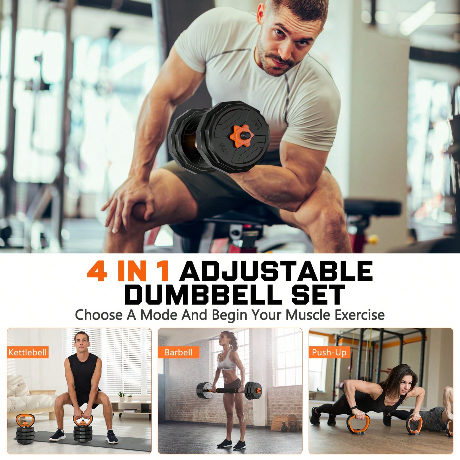 GIKPAL 88lb 6-In-1 Adjustable  - огляд і ціна Home Gym Used