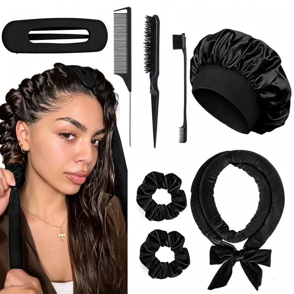 8/5/4Pcs Heatless Hair Curler  - огляд і ціна Preacher Curl Pad