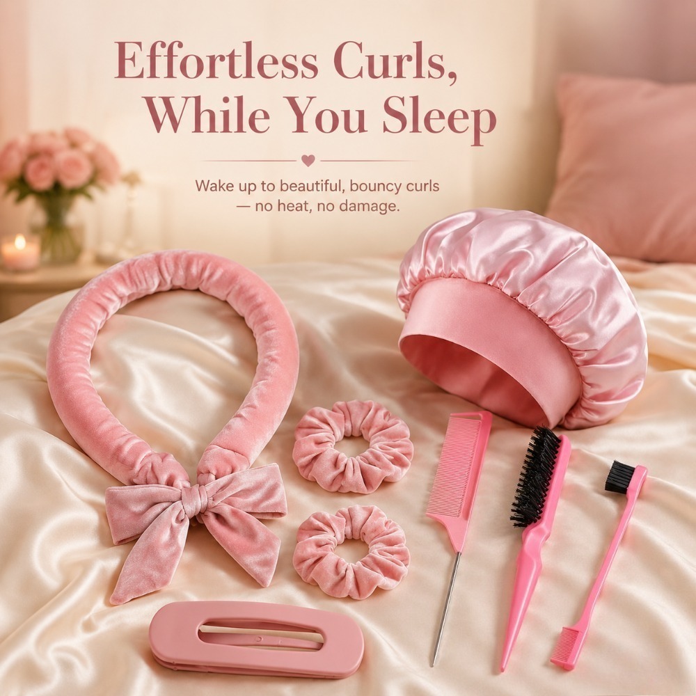 8/5/4Pcs Heatless Hair Curler  - огляд і ціна Preacher Curl Pad