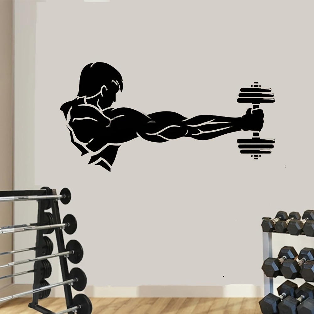 Fitness Home Decor Vinyl Wall  - огляд і ціна Home Gym Interior Design
