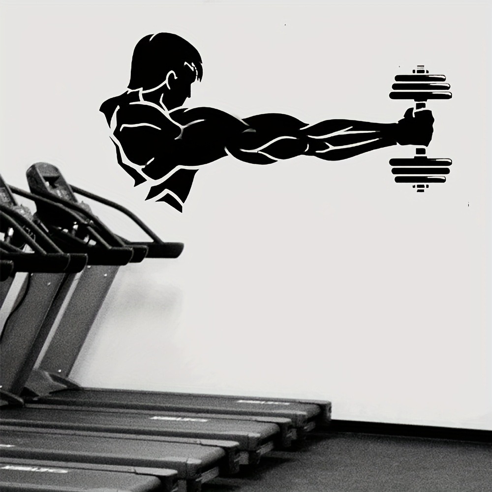 Fitness Home Decor Vinyl Wall  - огляд і ціна Home Gym Interior Design