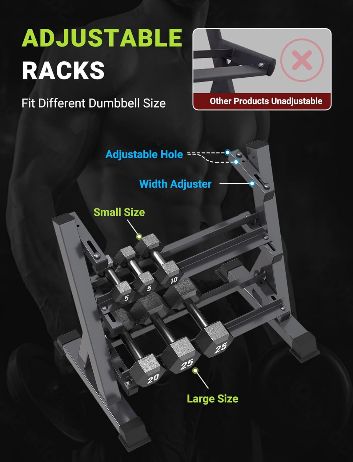 Home Gym Dumbbell Rack, 3 & 5  - огляд і ціна Home Gym Dumbbells